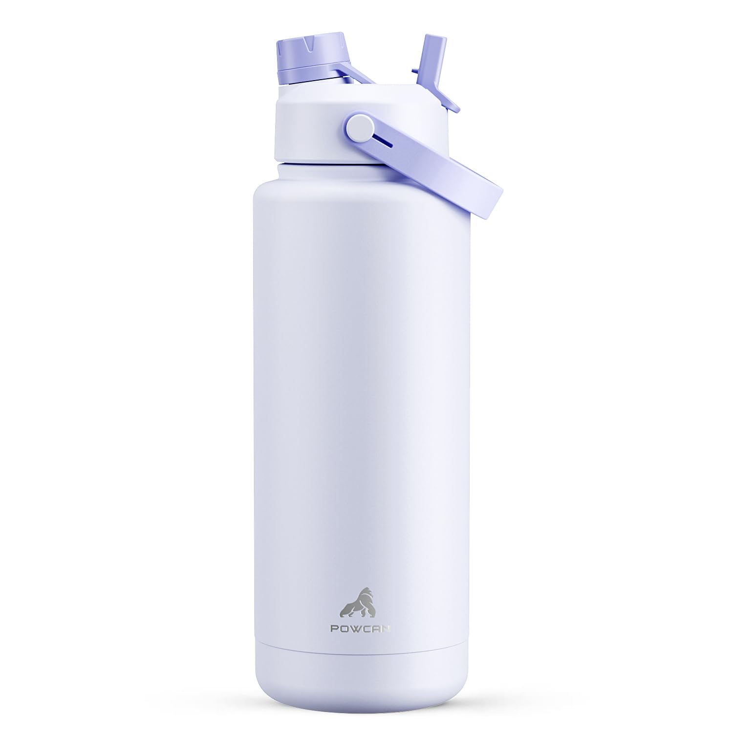 40 oz Insulated Water Bottle – 2-in-1 Straw & Spout Lid, Keeps Cold 24 Hours