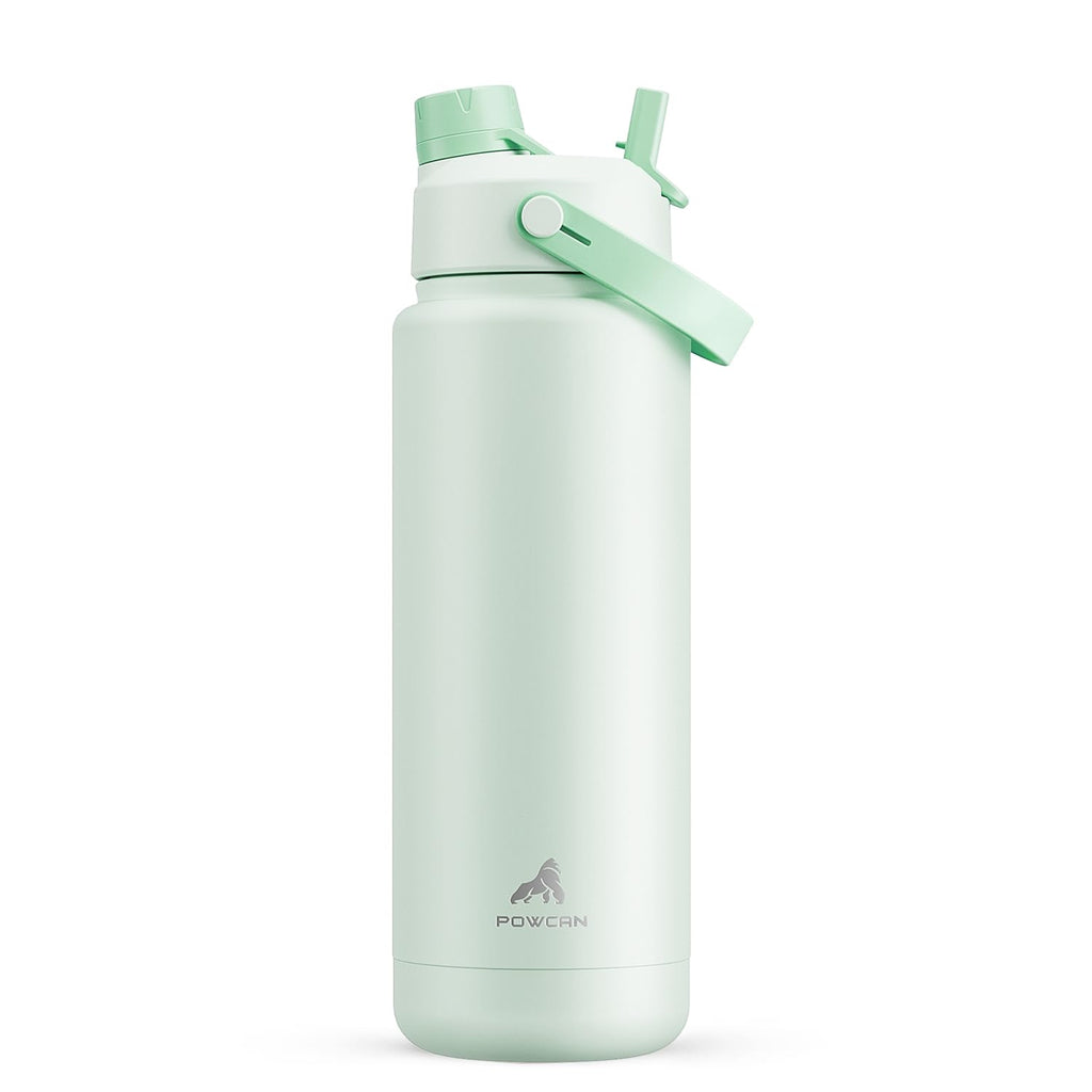 40 oz Insulated Water Bottle – 2-in-1 Straw & Spout Lid, Keeps Cold 24 Hours