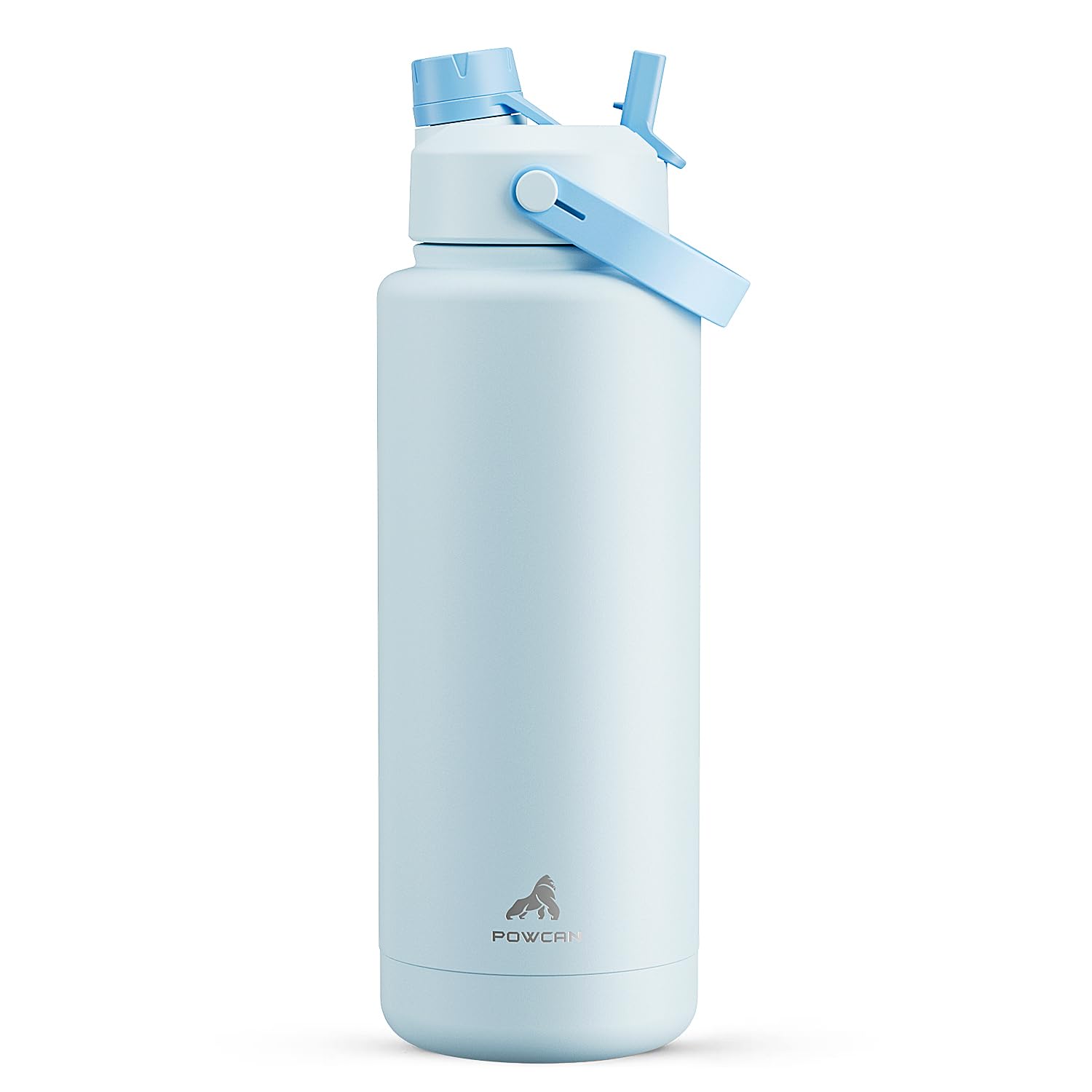 40 oz Insulated Water Bottle – 2-in-1 Straw & Spout Lid, Keeps Cold 24 Hours