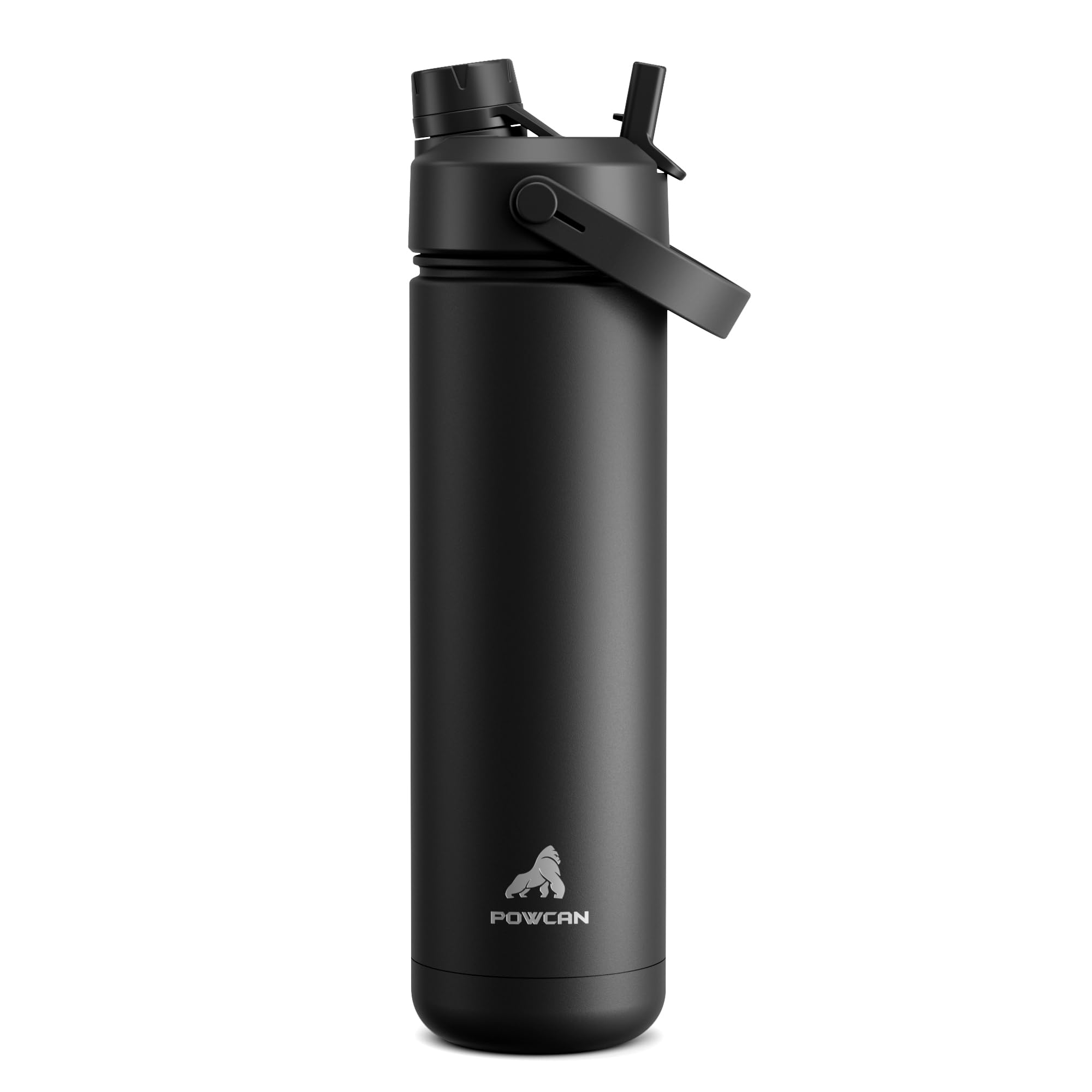40 oz Insulated Water Bottle – 2-in-1 Straw & Spout Lid, Keeps Cold 24 Hours