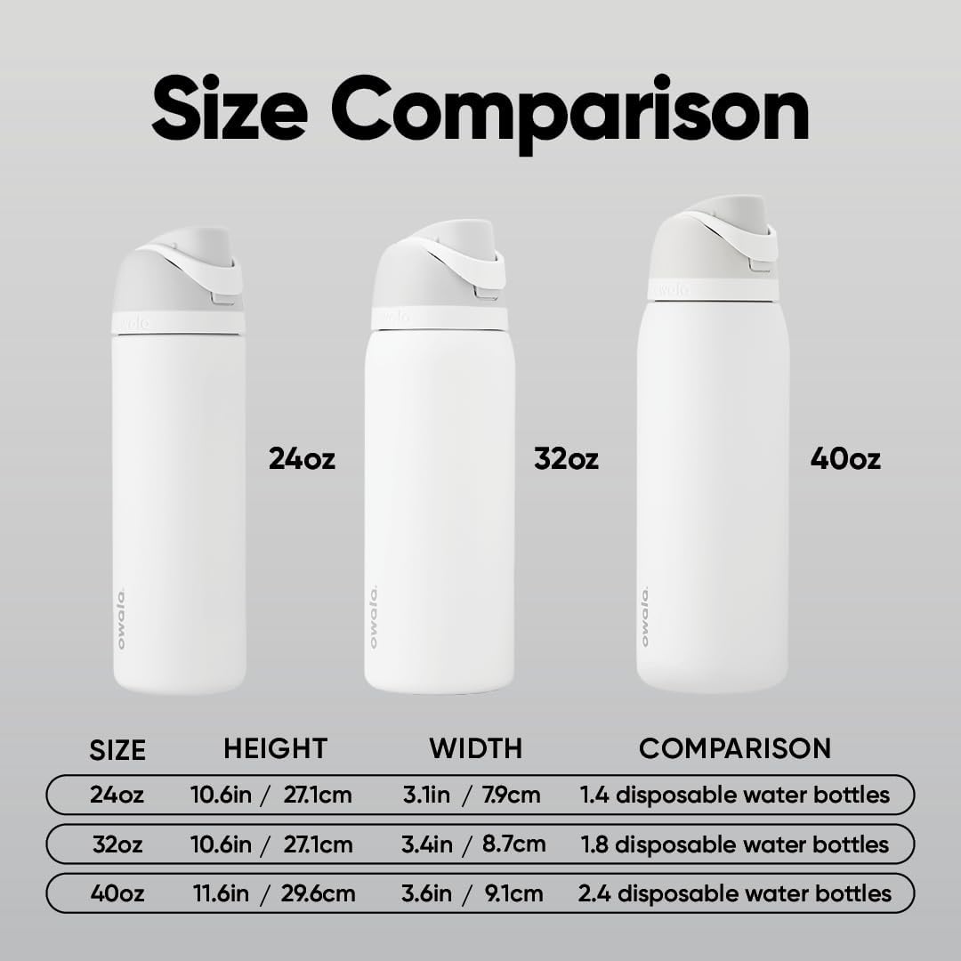 Insulated Stainless Steel Water Bottle with Straw – 32 oz Leak-Proof Sports Bottle