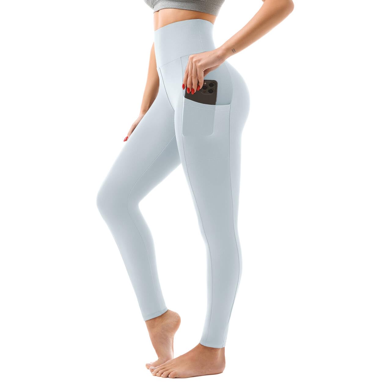 Women's High-Waisted Leggings with Pockets – Buttery-Soft Yoga Pants