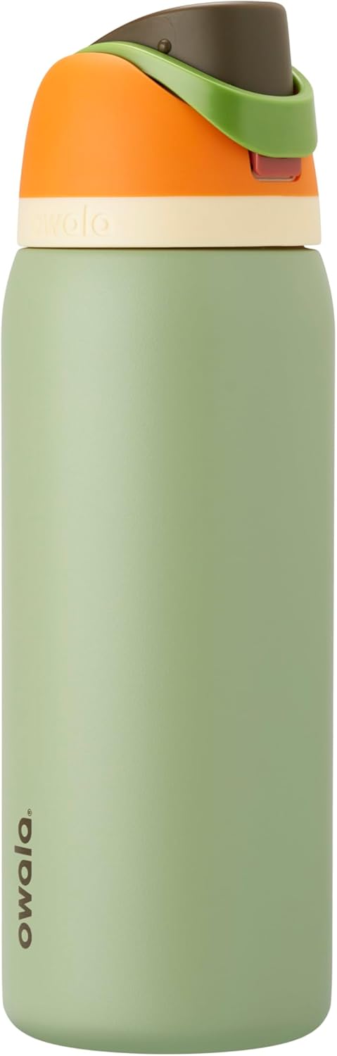 Insulated Stainless Steel Water Bottle with Straw – 32 oz Leak-Proof Sports Bottle