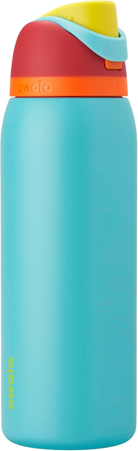 Insulated Stainless Steel Water Bottle with Straw – 32 oz Leak-Proof Sports Bottle