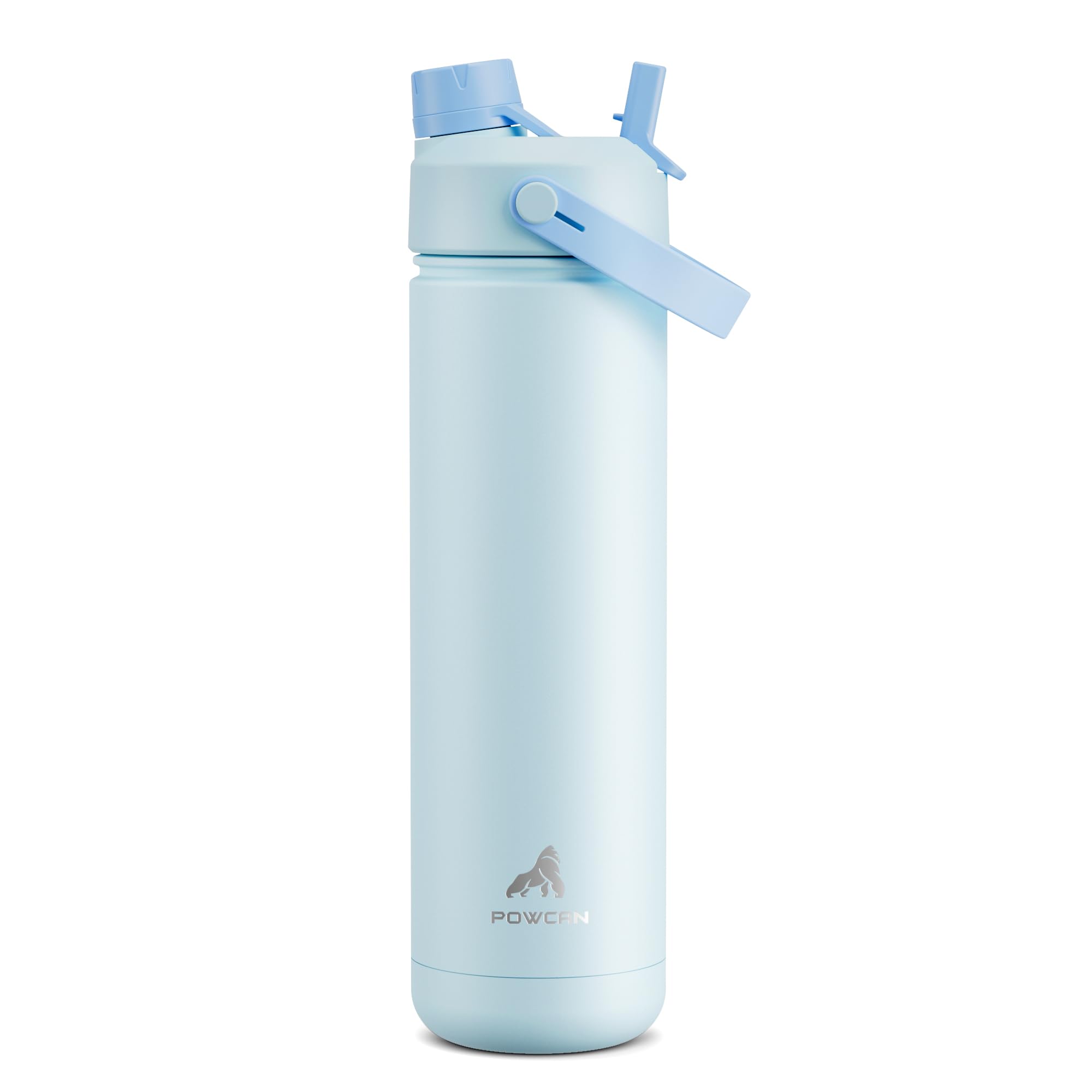40 oz Insulated Water Bottle – 2-in-1 Straw & Spout Lid, Keeps Cold 24 Hours