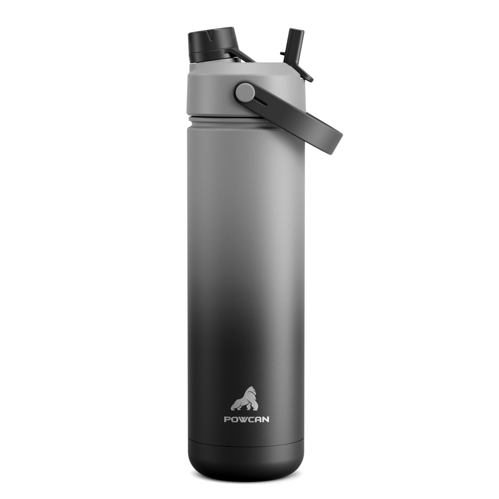 40 oz Insulated Water Bottle – 2-in-1 Straw & Spout Lid, Keeps Cold 24 Hours