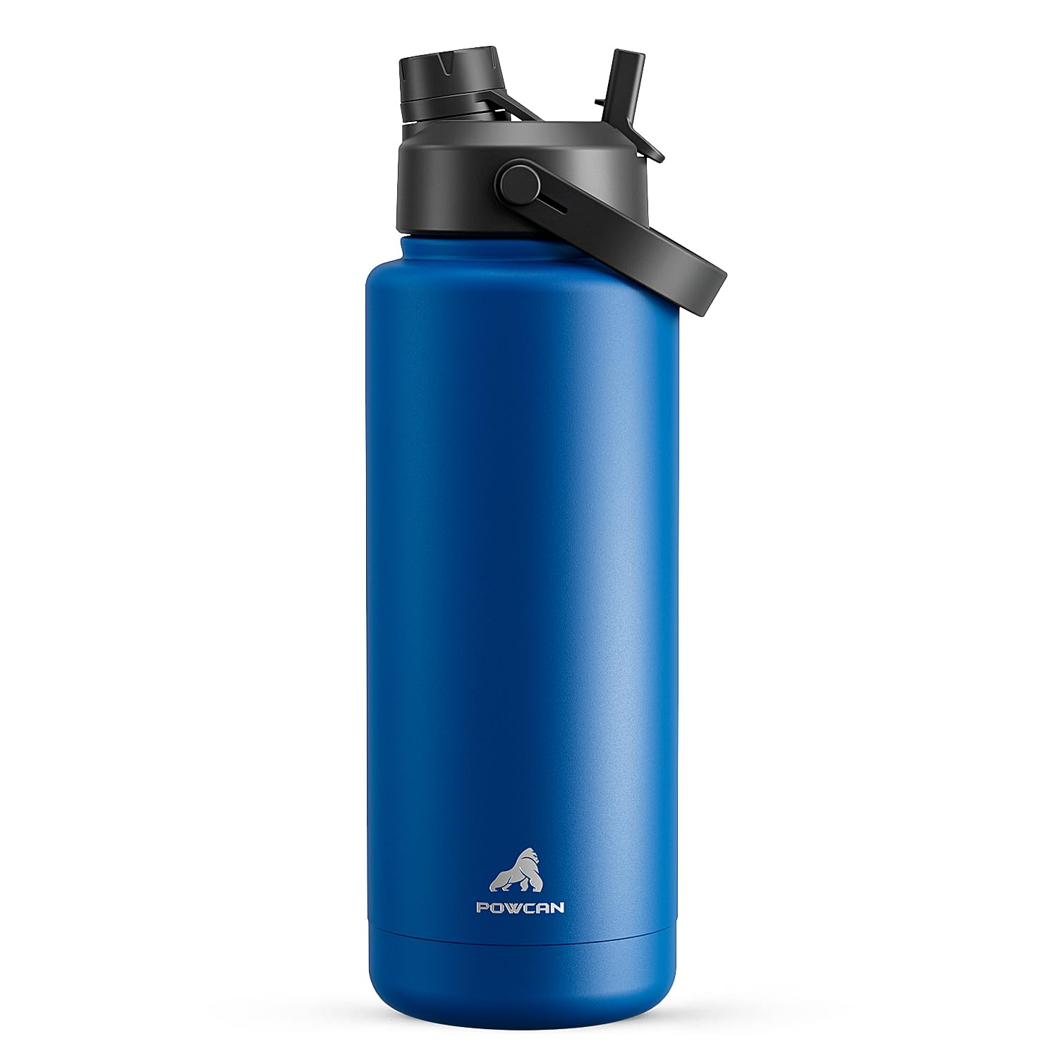 40 oz Insulated Water Bottle – 2-in-1 Straw & Spout Lid, Keeps Cold 24 Hours