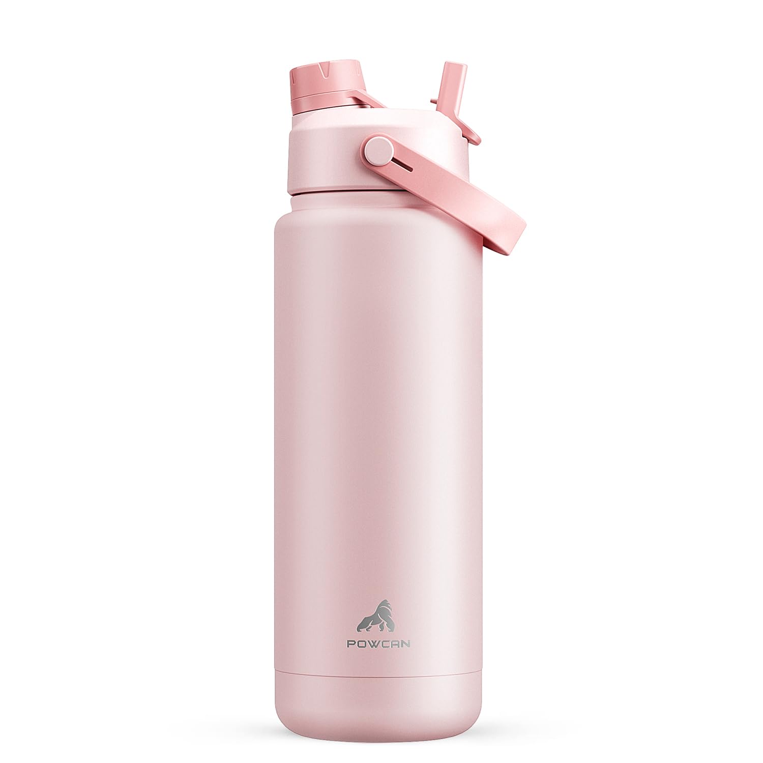 40 oz Insulated Water Bottle – 2-in-1 Straw & Spout Lid, Keeps Cold 24 Hours