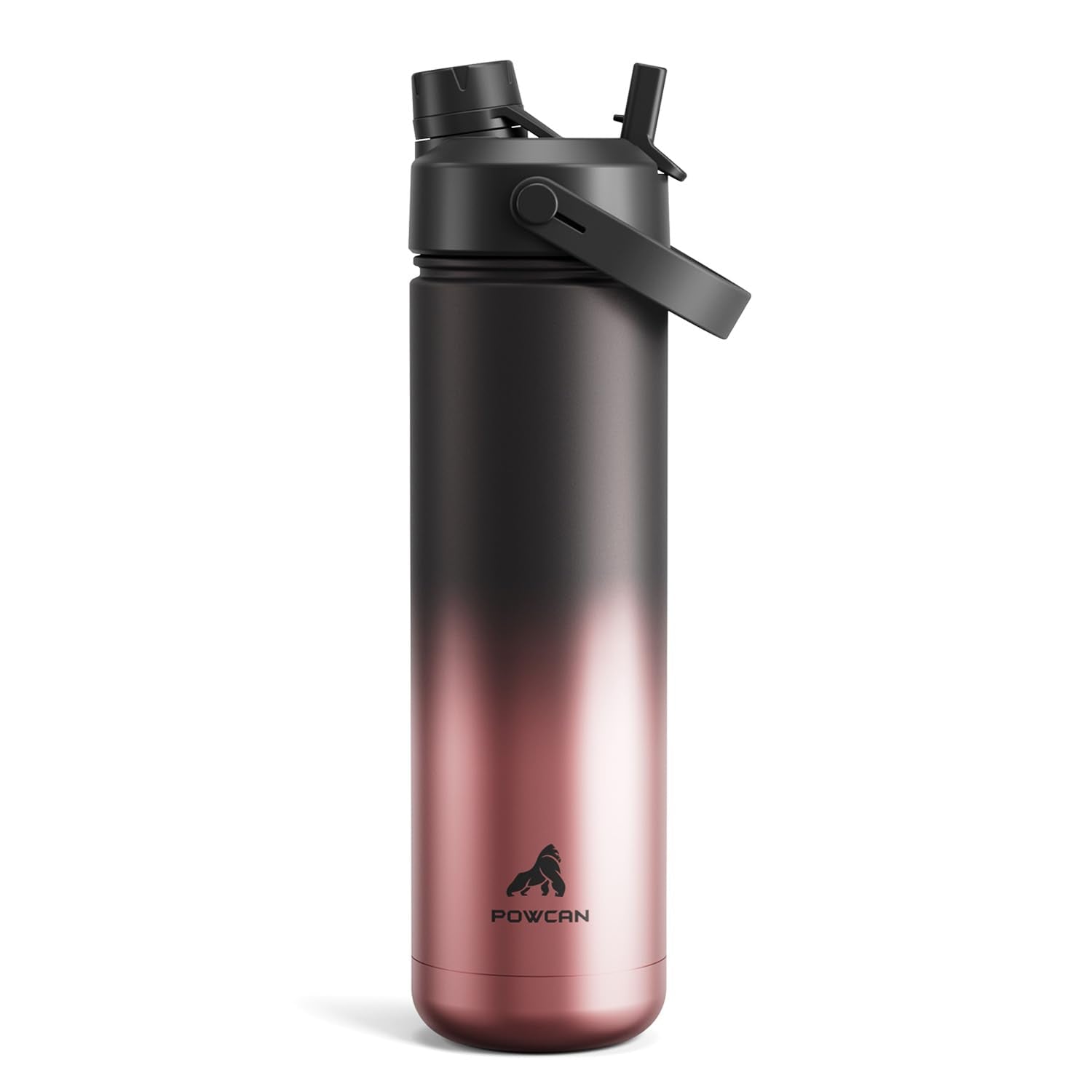 40 oz Insulated Water Bottle – 2-in-1 Straw & Spout Lid, Keeps Cold 24 Hours