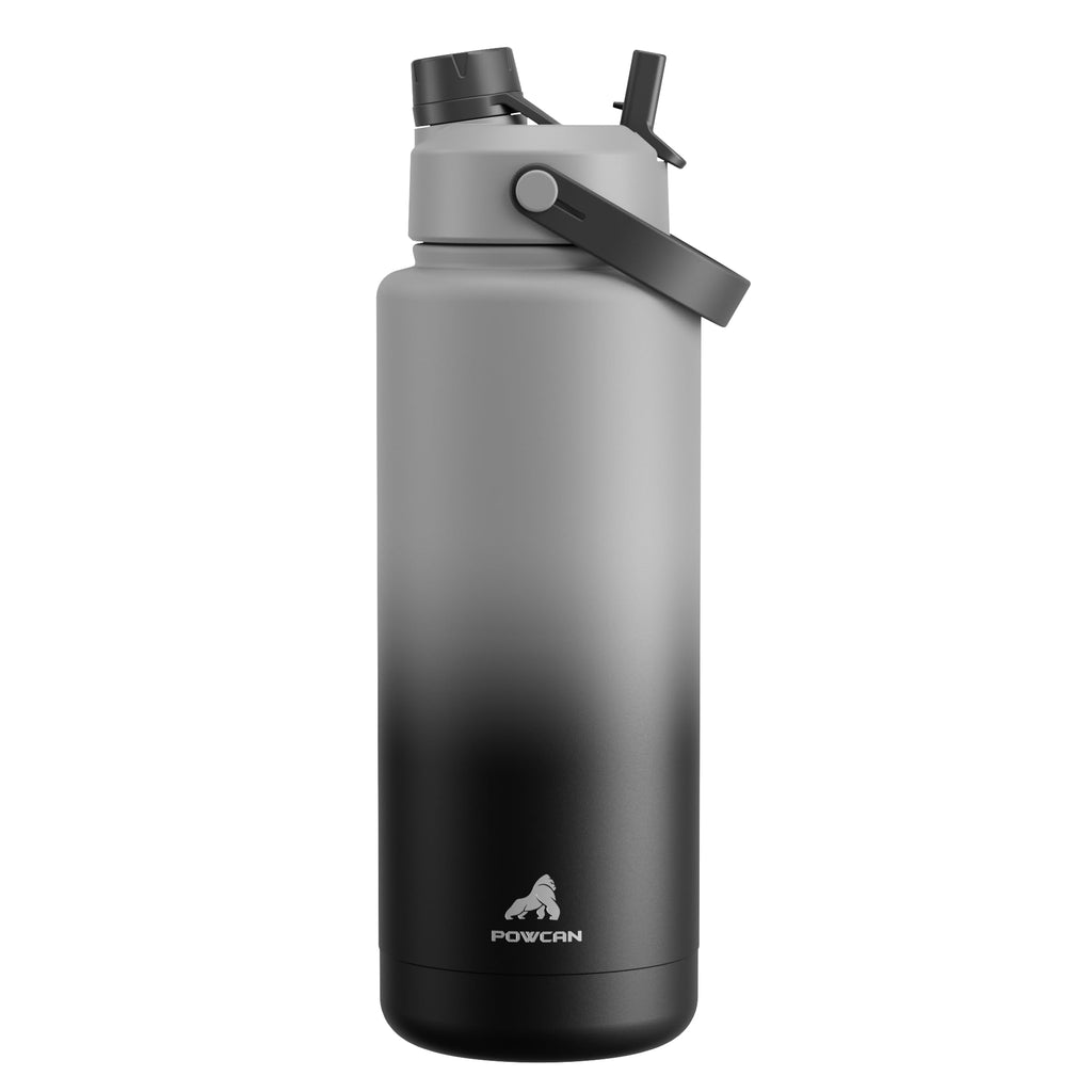 40 oz Insulated Water Bottle – 2-in-1 Straw & Spout Lid, Keeps Cold 24 Hours