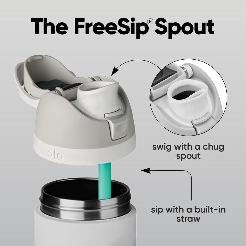 Insulated Stainless Steel Water Bottle with Straw – 32 oz Leak-Proof Sports Bottle