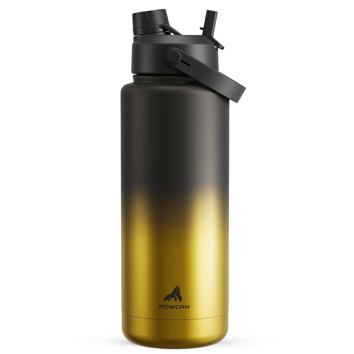 40 oz Insulated Water Bottle – 2-in-1 Straw & Spout Lid, Keeps Cold 24 Hours
