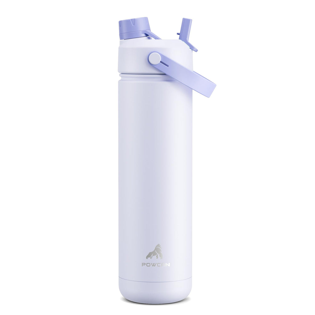 40 oz Insulated Water Bottle – 2-in-1 Straw & Spout Lid, Keeps Cold 24 Hours