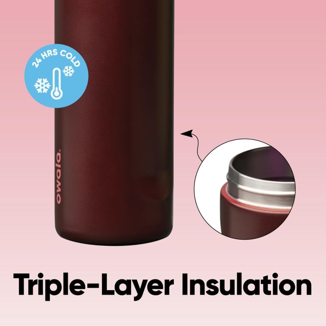 Insulated Stainless Steel Water Bottle with Straw – 32 oz Leak-Proof Sports Bottle