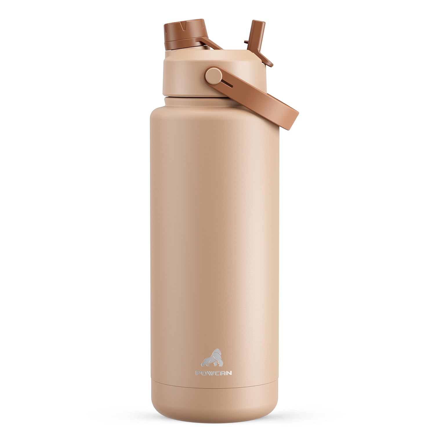 40 oz Insulated Water Bottle – 2-in-1 Straw & Spout Lid, Keeps Cold 24 Hours