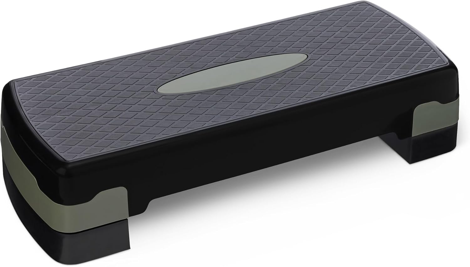 Adjustable aerobic step platform stepper for home cardio workouts
