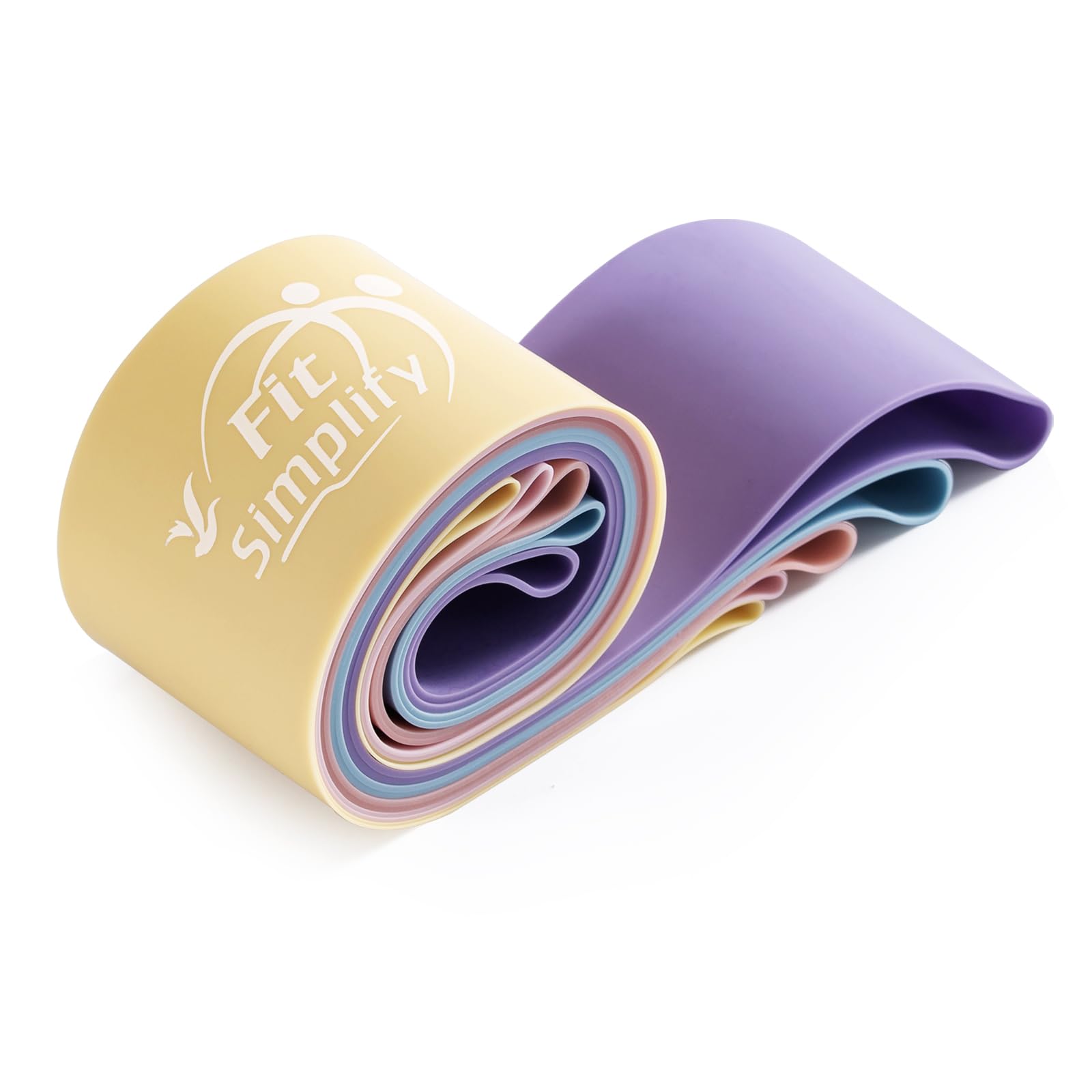 Resistance Loop Bands Set of 5 – Exercise Bands with Guide & Carry Bag