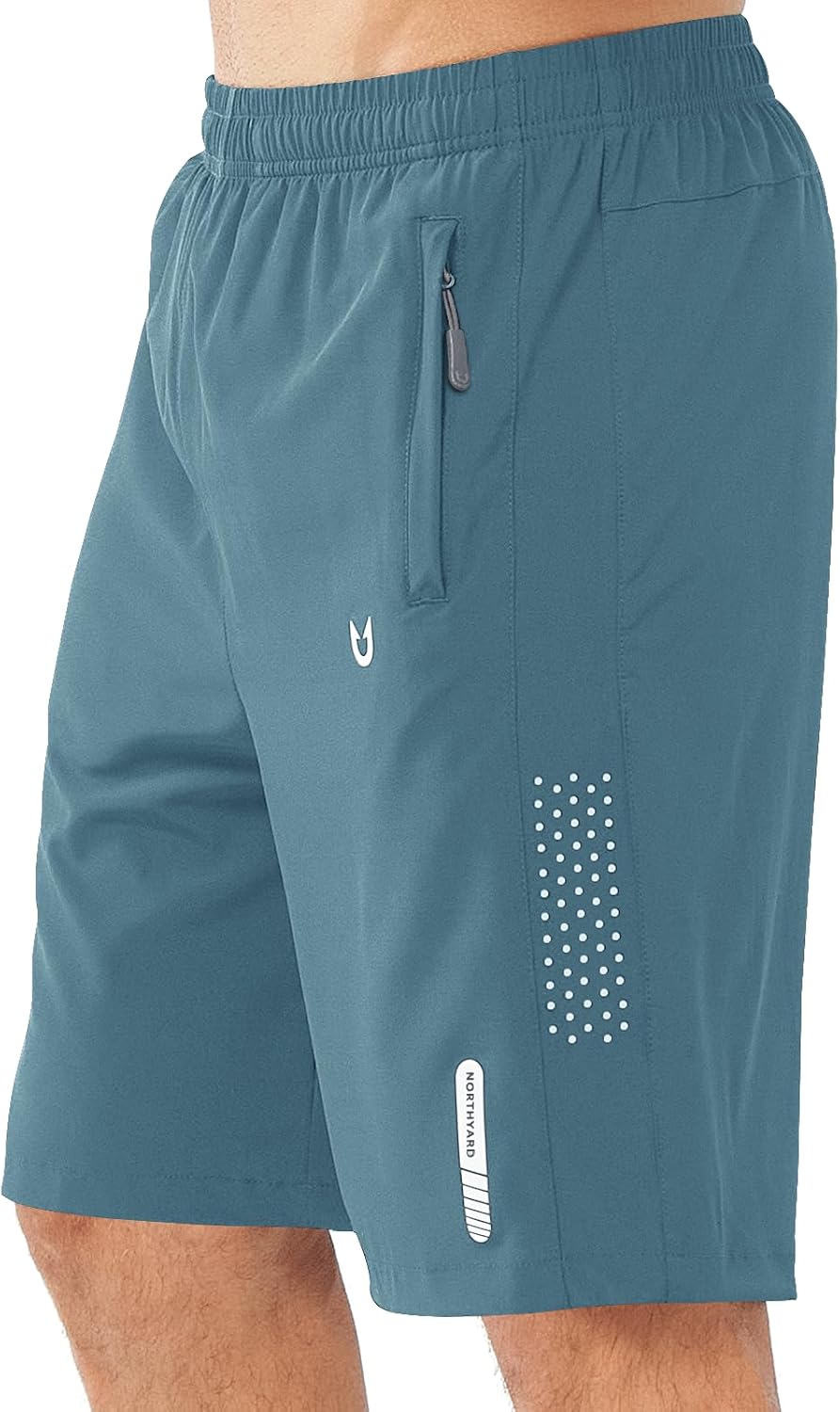 Men's Athletic Running Shorts – Lightweight Quick-Dry with Zipper Pockets