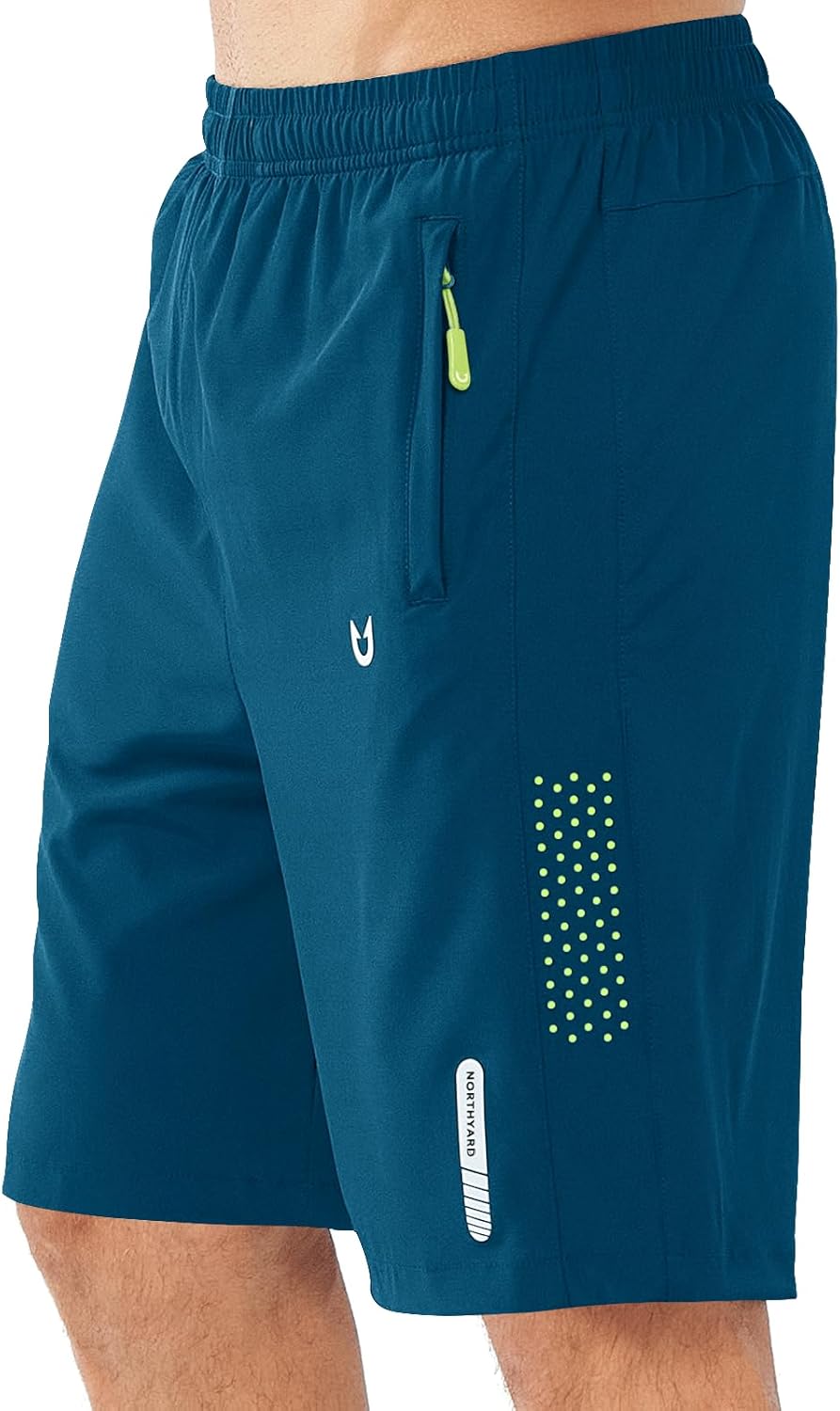 Men's Athletic Running Shorts – Lightweight Quick-Dry with Zipper Pockets