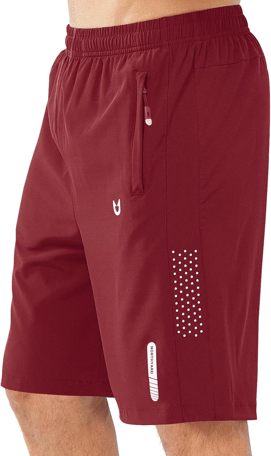 Men's Athletic Running Shorts – Lightweight Quick-Dry with Zipper Pockets