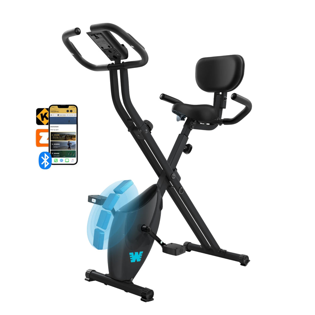 5-in-1 Foldable Exercise Bike – 16-Level Magnetic Indoor Cycling Bike, 350 lb Capacity