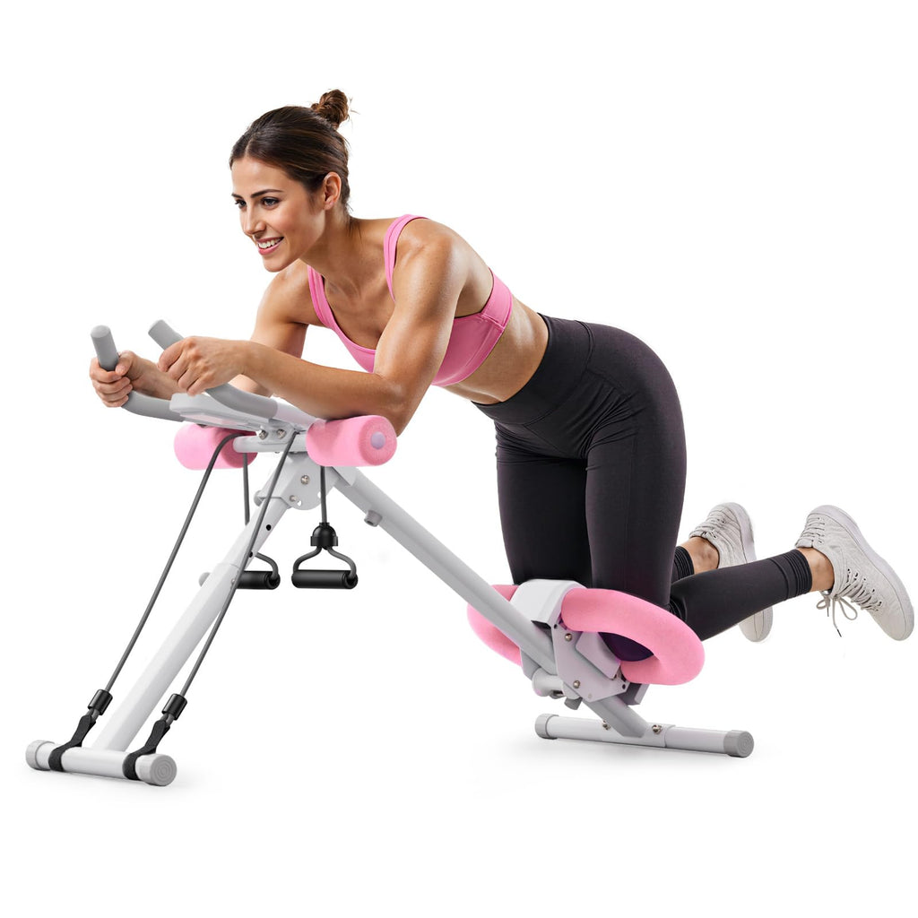 Foldable Ab Machine – Adjustable Core & Abdominal Trainer for Home Workouts