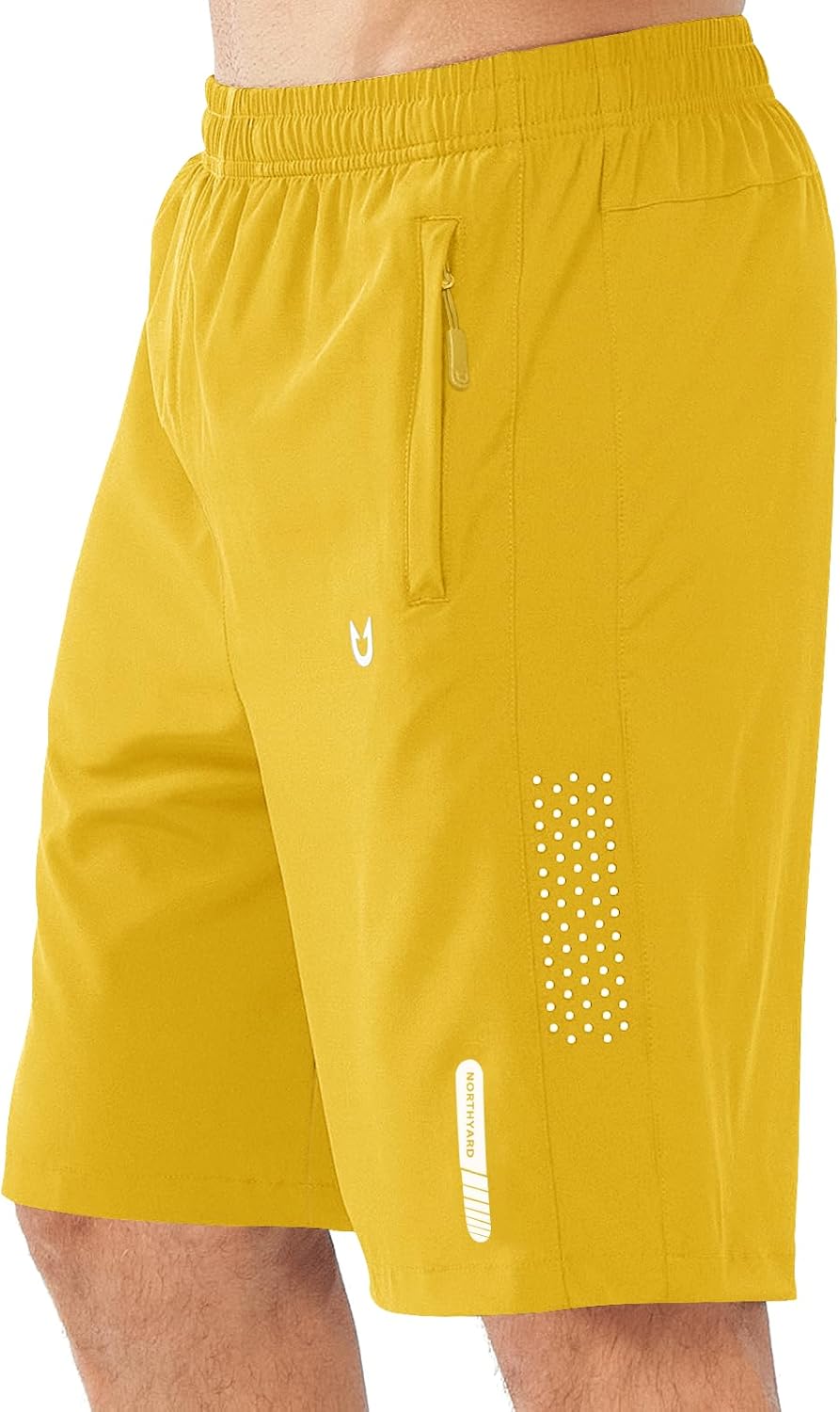 Men's Athletic Running Shorts – Lightweight Quick-Dry with Zipper Pockets