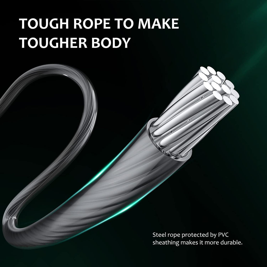 Jump Rope with Counter – Adjustable Speed Skipping Rope with Ball Bearings