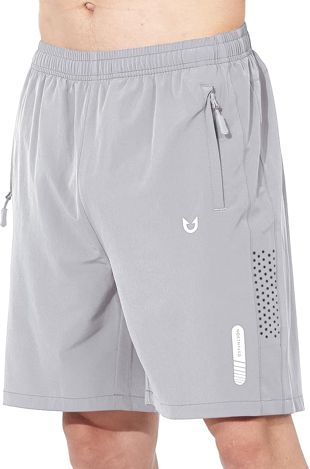 Men's Athletic Running Shorts – Lightweight Quick-Dry with Zipper Pockets