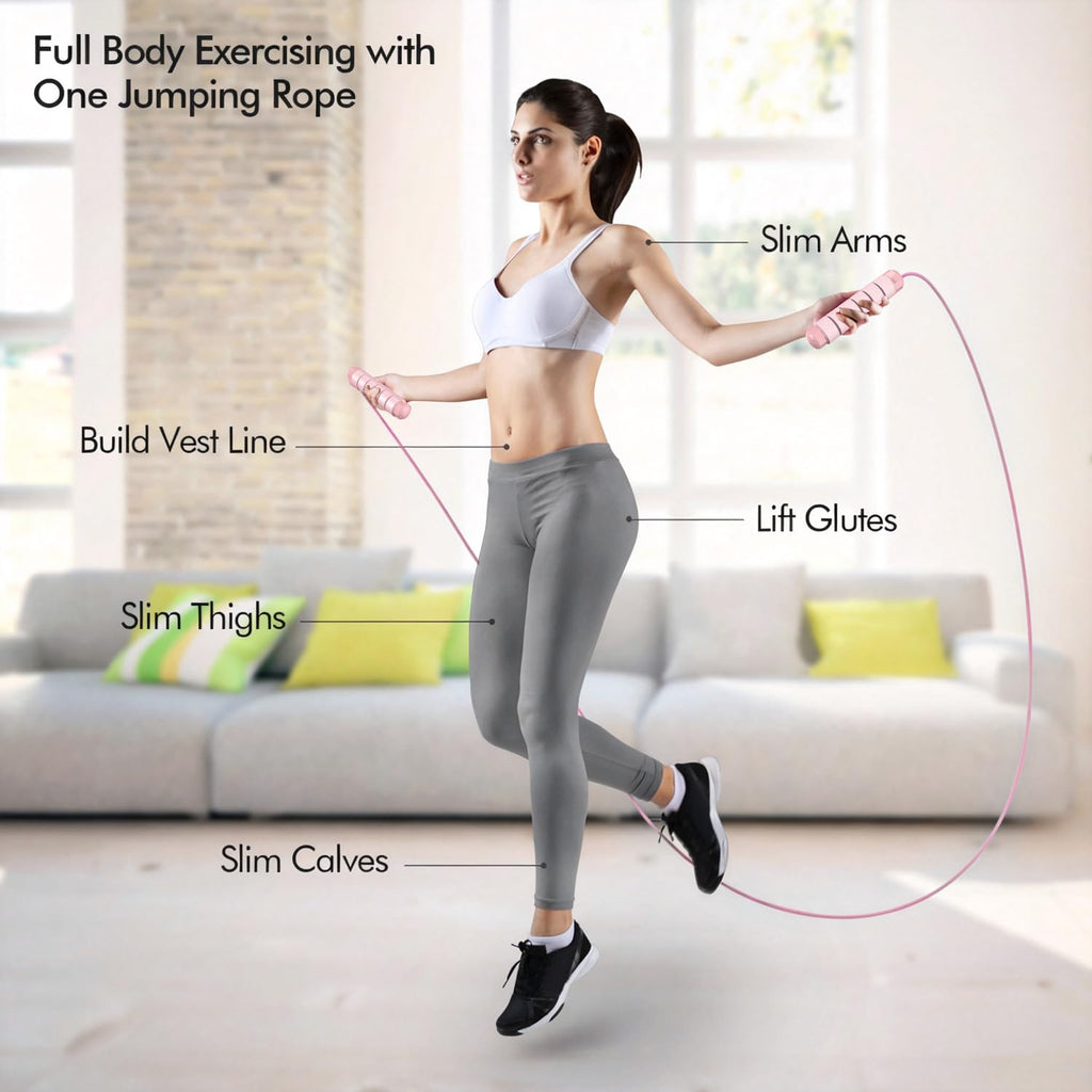 Speed Jump Rope – Tangle-Free Adjustable Cable with Ball Bearings for Cardio & Fat Burning