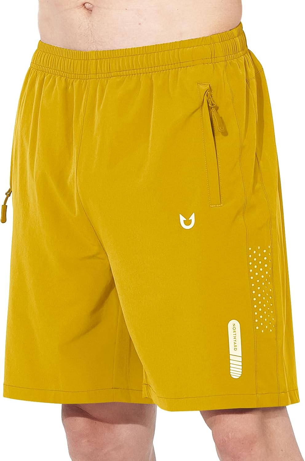 Men's Athletic Running Shorts – Lightweight Quick-Dry with Zipper Pockets