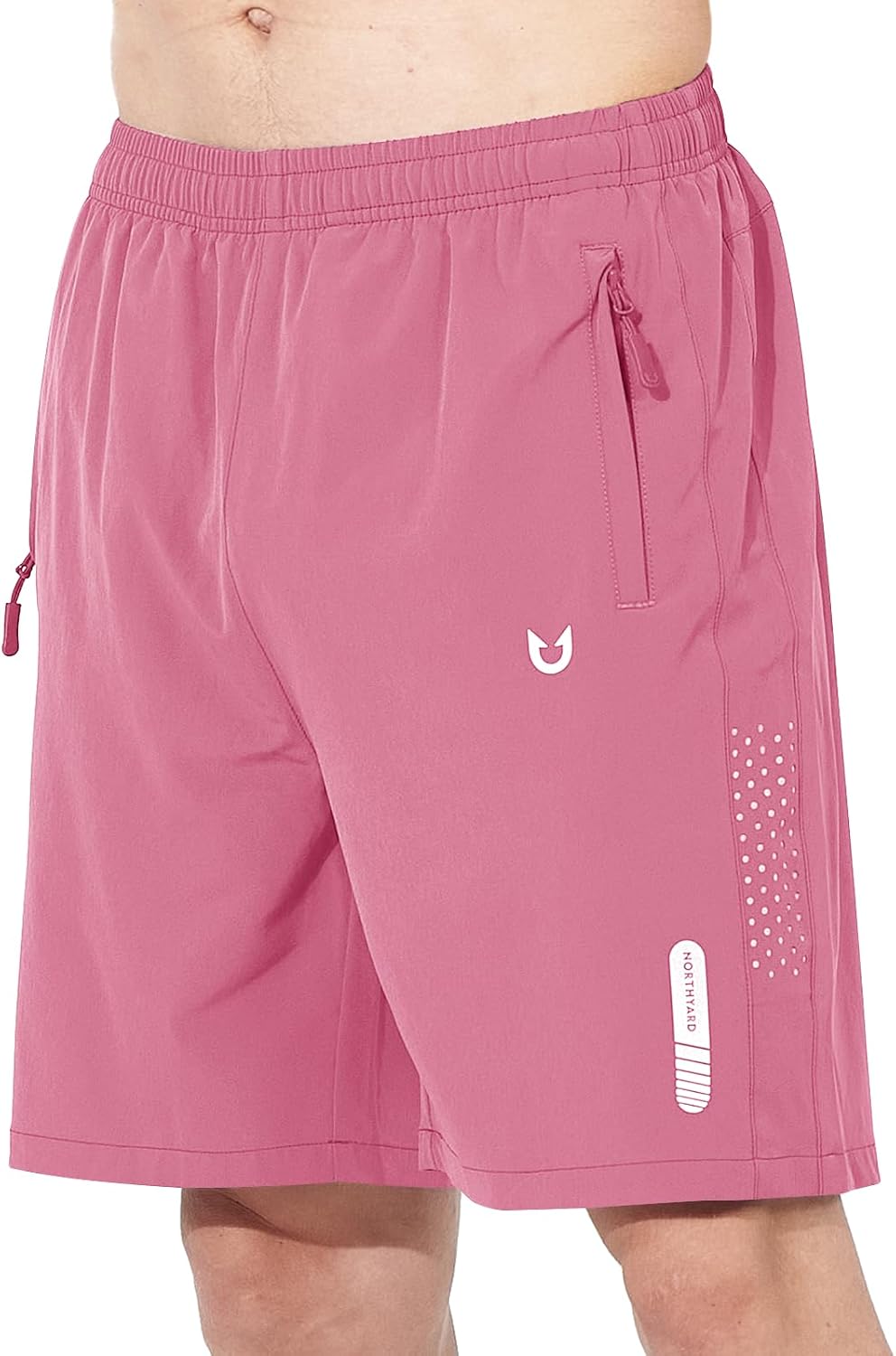 Men's Athletic Running Shorts – Lightweight Quick-Dry with Zipper Pockets