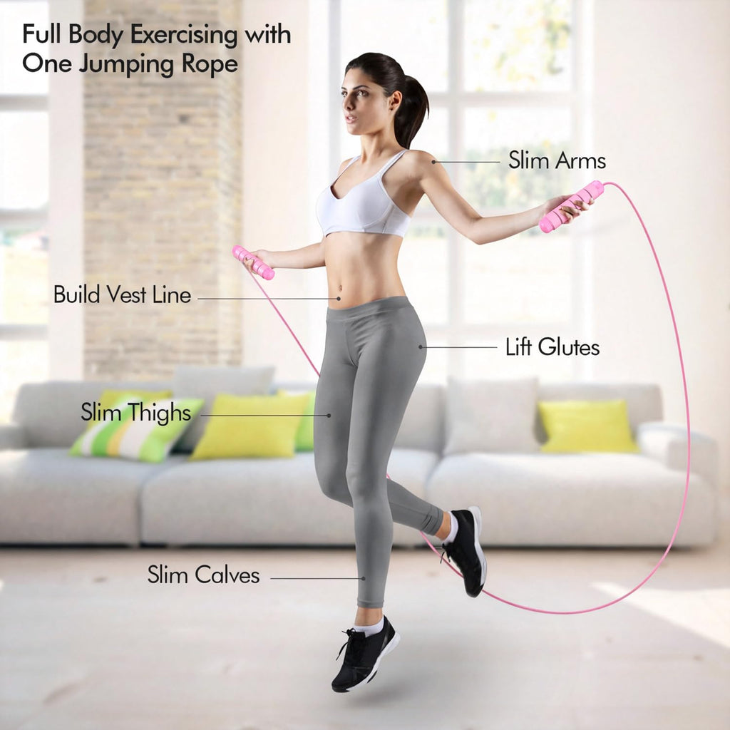 Speed Jump Rope – Tangle-Free Adjustable Cable with Ball Bearings for Cardio & Fat Burning