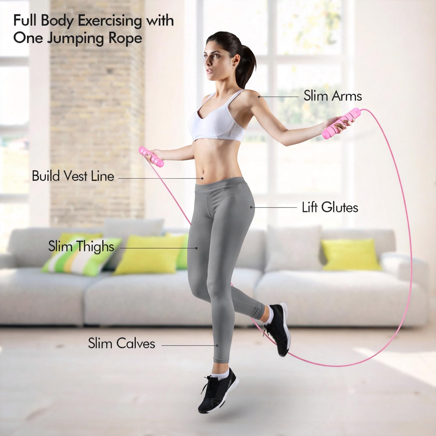 Speed Jump Rope – Tangle-Free Adjustable Cable with Ball Bearings for Cardio & Fat Burning