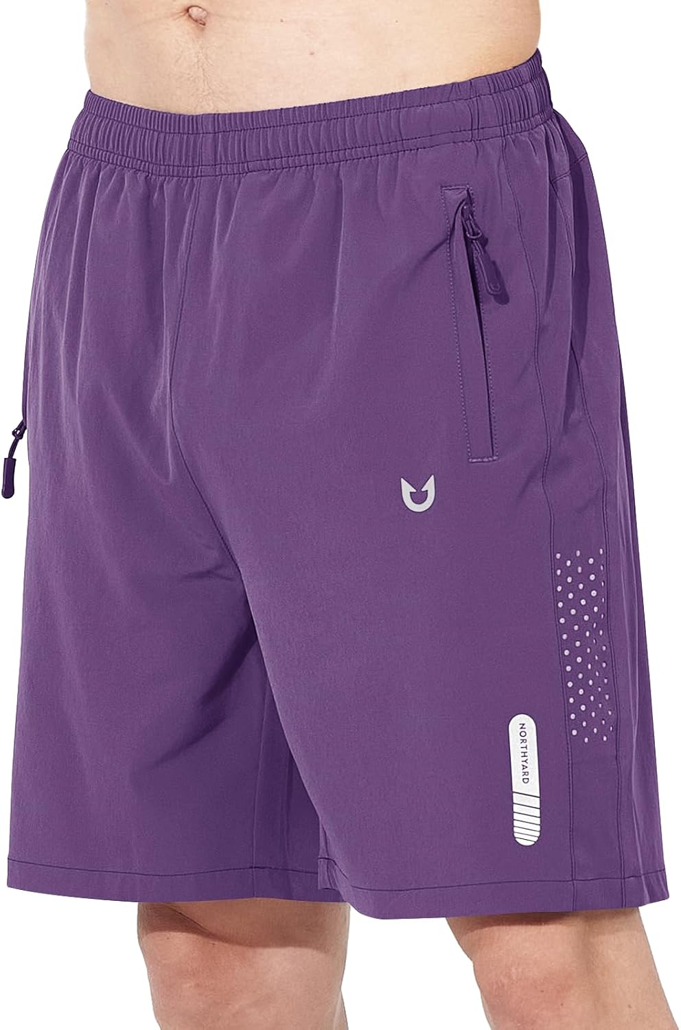 Men's Athletic Running Shorts – Lightweight Quick-Dry with Zipper Pockets