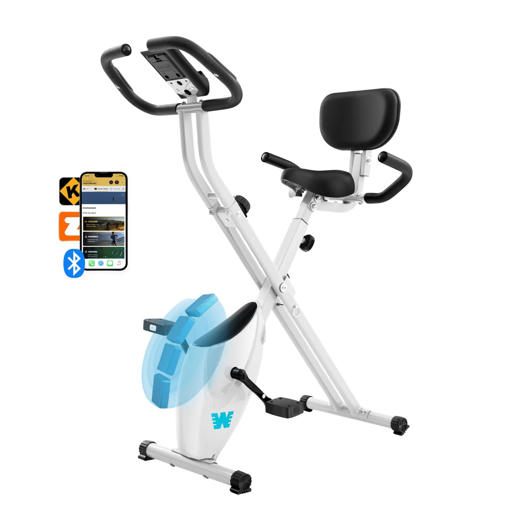 5-in-1 Foldable Exercise Bike – 16-Level Magnetic Indoor Cycling Bike, 350 lb Capacity