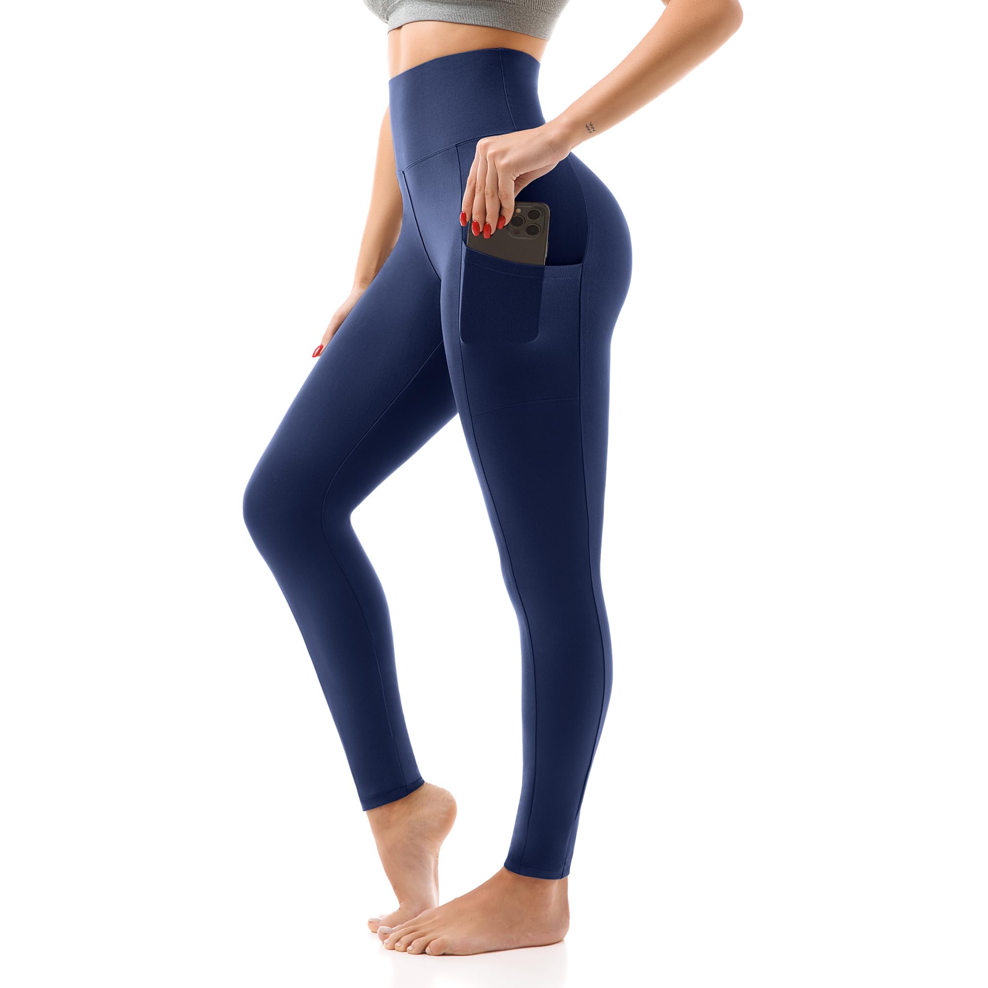 Women's High-Waisted Leggings with Pockets – Buttery-Soft Yoga Pants