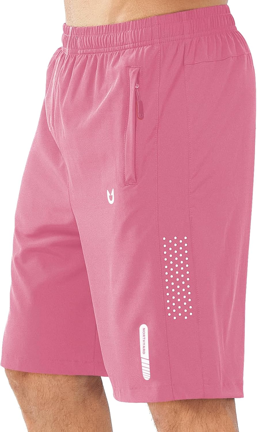 Men's Athletic Running Shorts – Lightweight Quick-Dry with Zipper Pockets