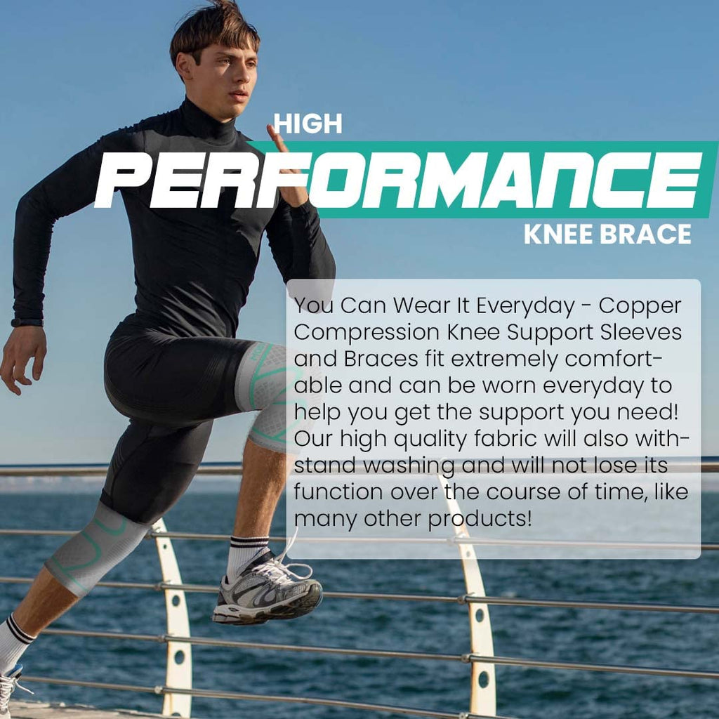 Compression Knee Brace (2-Pack) – Support Sleeves for Workouts & Joint Pain Relief