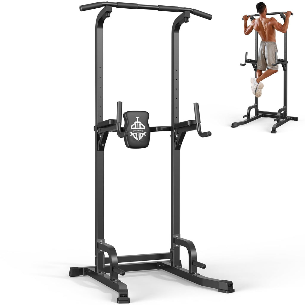 Power Tower Pull Up & Dip Station – 450 lb Capacity Home Gym Strength Trainer