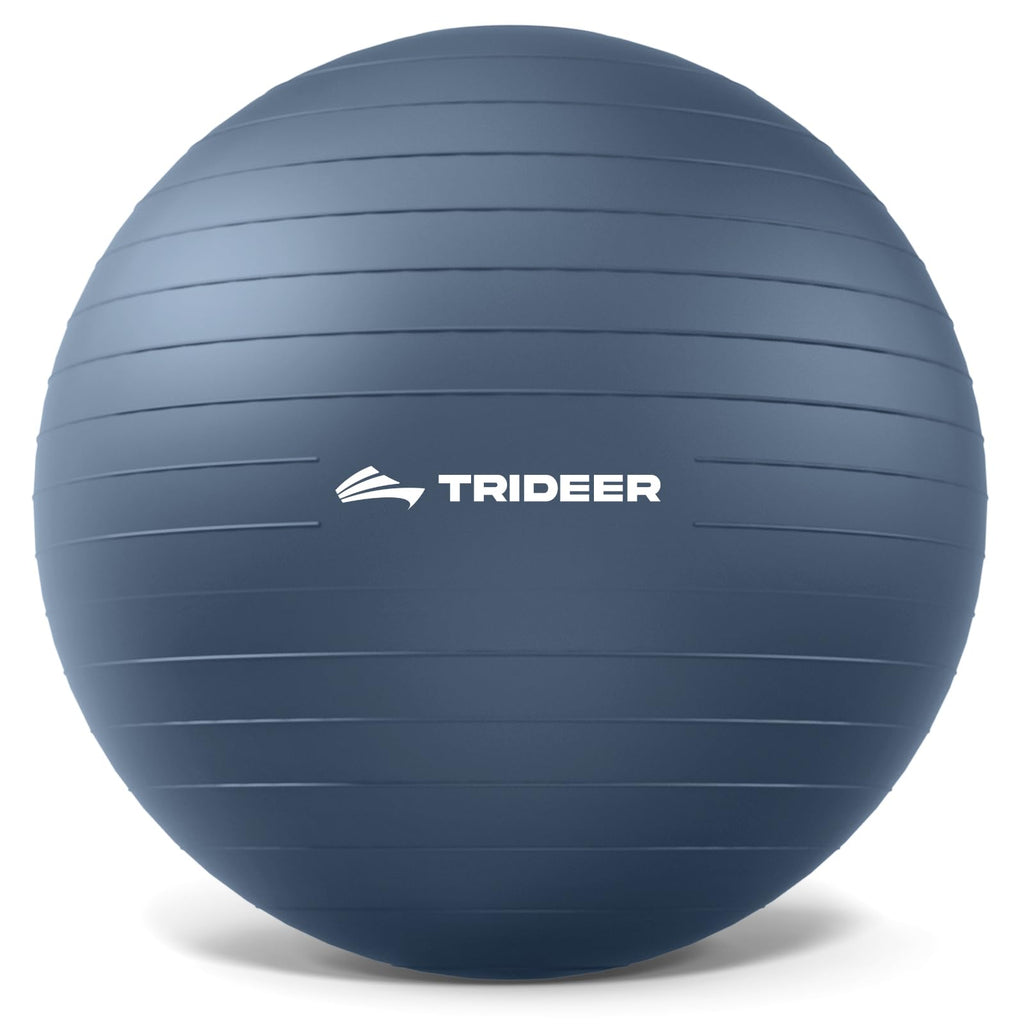 Exercise Ball for Yoga, Pilates & Core – Anti-Burst Stability Ball with Quick Pump