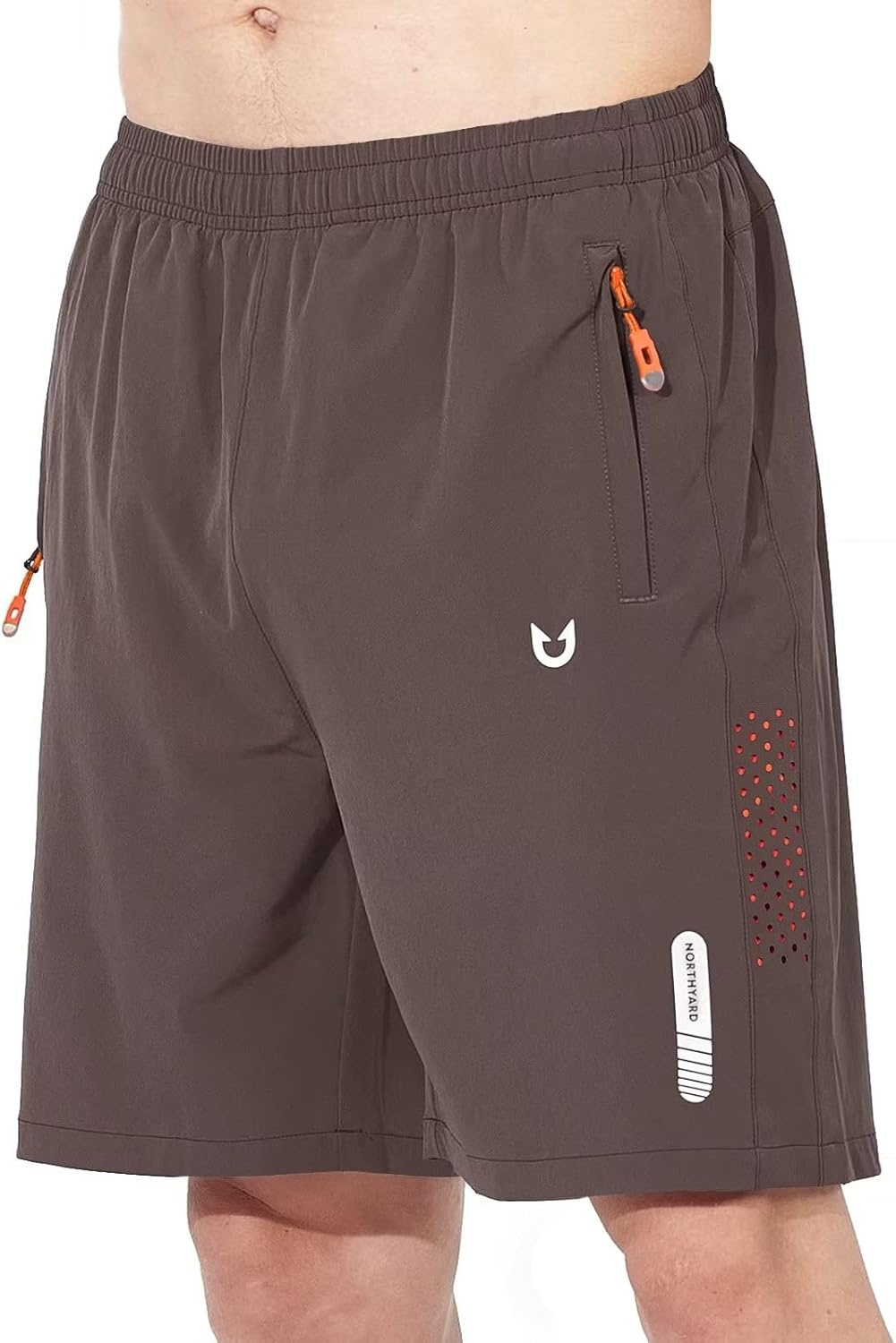 Men's Athletic Running Shorts – Lightweight Quick-Dry with Zipper Pockets