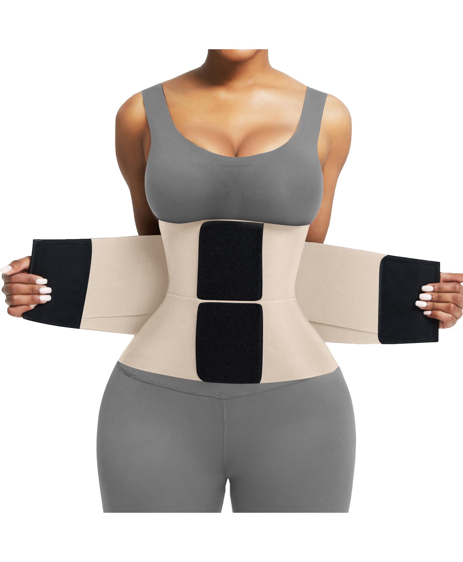 Waist Trainer Trimmer Belt – Tummy Control Ab Belt & Body Shaper for Women & Men