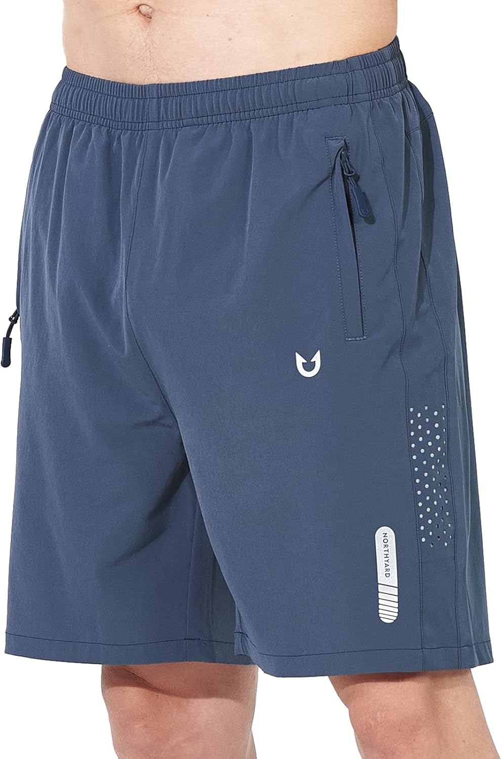 Men's Athletic Running Shorts – Lightweight Quick-Dry with Zipper Pockets