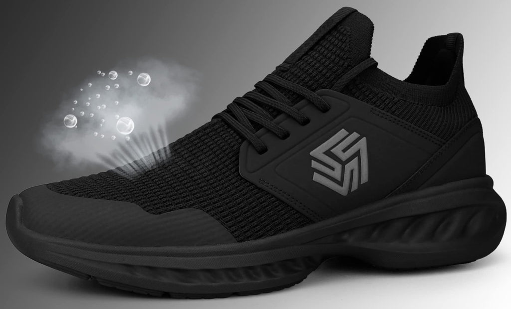 Men's Non-Slip Slip-On Running Shoes – Breathable Lightweight Sneakers