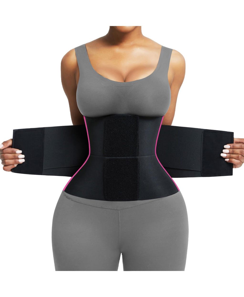 Waist Trainer Trimmer Belt – Tummy Control Ab Belt & Body Shaper for Women & Men