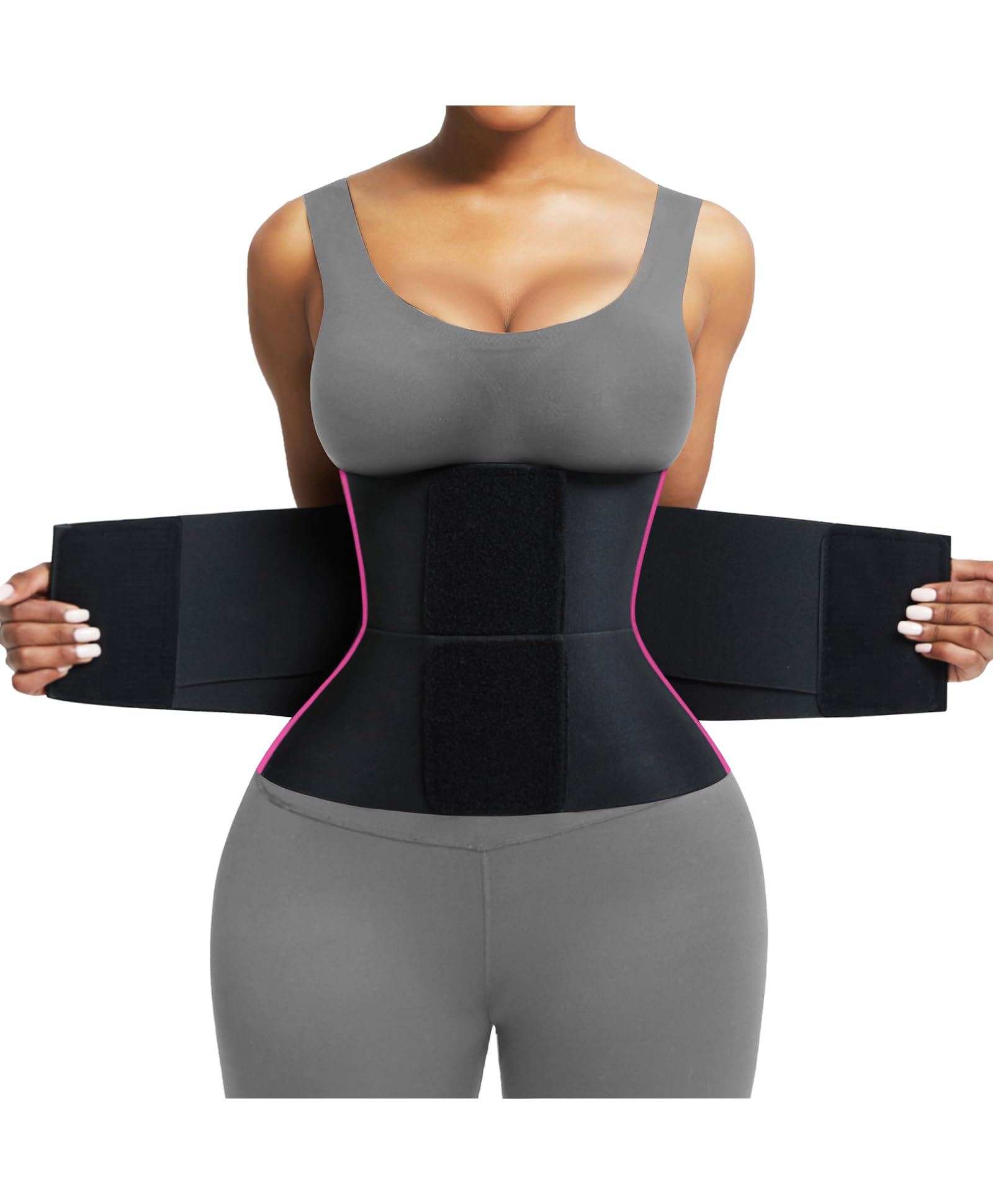 Waist Trainer Trimmer Belt – Tummy Control Ab Belt & Body Shaper for Women & Men