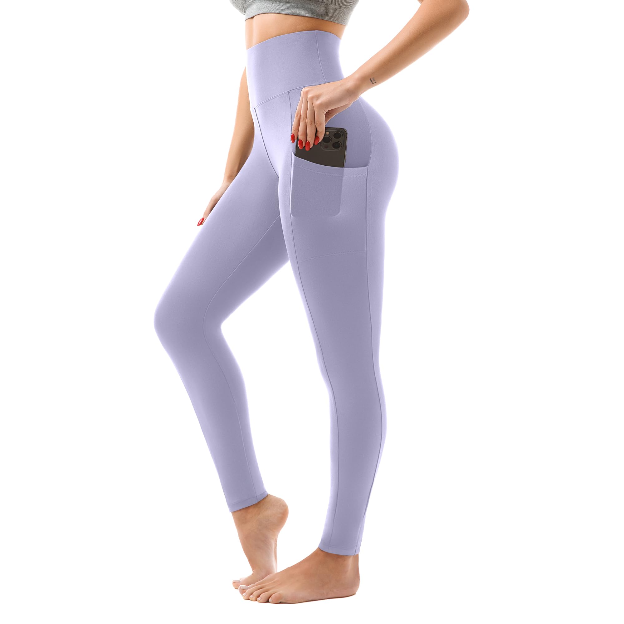 Women's High-Waisted Leggings with Pockets – Buttery-Soft Yoga Pants