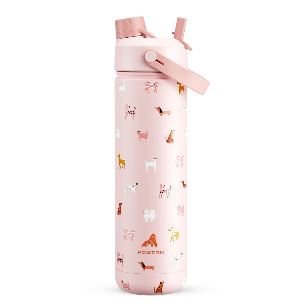 40 oz Insulated Water Bottle – 2-in-1 Straw & Spout Lid, Keeps Cold 24 Hours