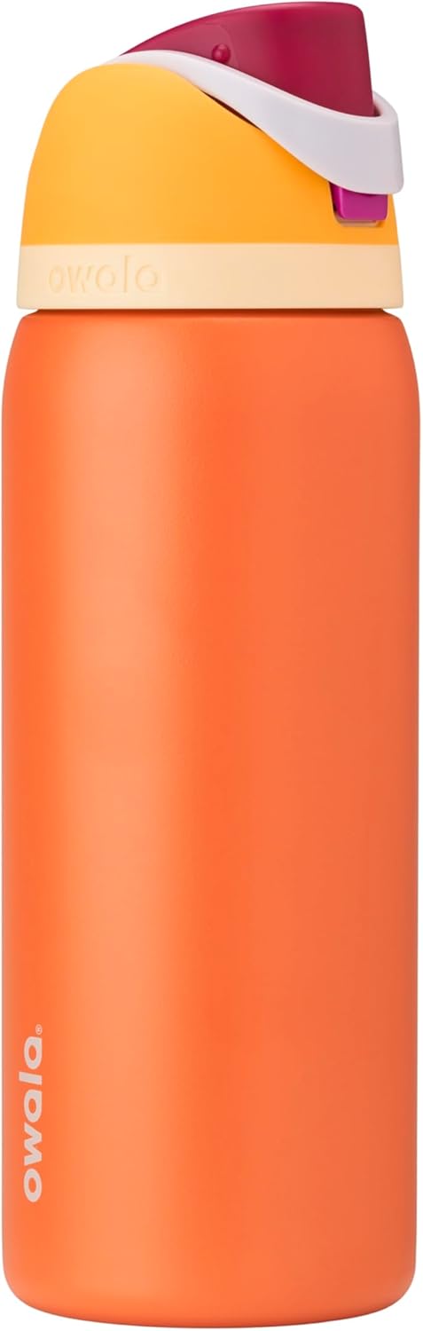 Insulated Stainless Steel Water Bottle with Straw – 32 oz Leak-Proof Sports Bottle